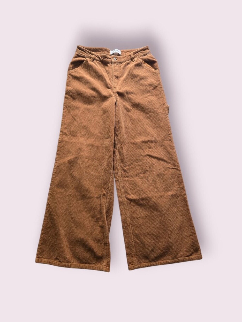 RSQ brown corduroy wide-leg pants